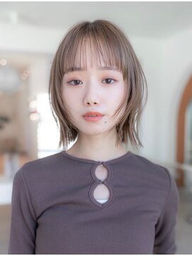 ハバナ 天神(HAVANA) デザインカラー/レイヤーカット/オリーブベージュ