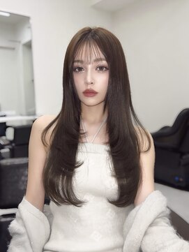 ロムーク 表参道(LOMKH) グレージュカラー×エクステで叶うレイヤーカット