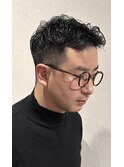ナチュラルパーマ メンズパーマ ビジネス 爽やか