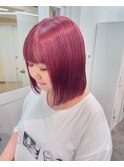 【Verda】有馬かな風ピンクレッドボブ