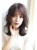 セミウェットの細かめミックスカール