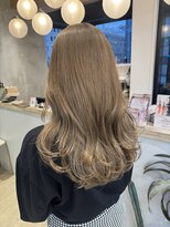 ロンドアジュール 横浜(Lond azur)&nbsp;ブリーチホワイトグレージュダブルカラーレイヤーカット韓国横浜