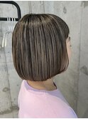 積み重ねて作る地毛ハイライト!福岡ハイライト/福岡白髪ぼかし