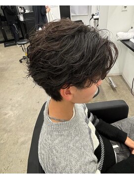 ラッドバイプティパ(rad...by petit-pas) 水戸/メンズ/センターパート/フェザーバーマ/フェザーショート/