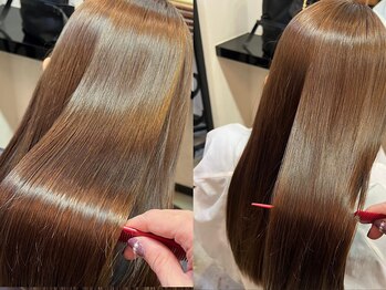 OHI 赤羽店の写真/【コスメ縮毛矯正】はトリートメント効果が最も高く髪のダメージも従来より8割減◎30~50代の髪を艶サラに♪