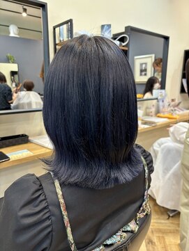 アルター(aL ter) 【ブルーブラック】くびれヘア/アプリコットオレンジ／中島