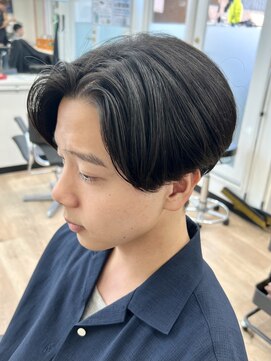 グッドタイムエフティフィフス 横浜西口(GoodTimes ft.fifth) メンズセンターパートニュアンスパーマ毛流れメンズパーマ