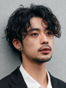 テン 心斎橋(tenn.) フェザーショートフェザーパーマニュアンスパーマショートヘア