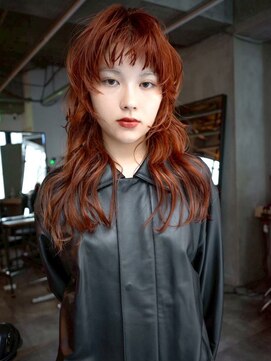 ギークス(GEEKS) 【GEEKS渋谷】ミディアムレイヤー/ウルフ/20代30代/ワンブリーチ