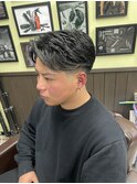 センターパート/テイパーフェード