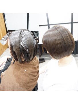 ヘアテリア リュウ 大塚(hair teria ryu) 縮毛矯正/髪質改善縮毛矯正/前髪縮毛矯正/表面ハーフ矯正
