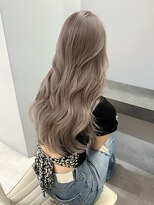 オズ 郡山駅前店(OZ)&nbsp;ケアブリーチベージュで柔らか質感ダブルカラーパープルで透明感