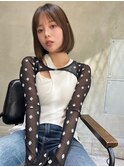 LIBERTE銀座　内巻きボブ×縮毛矯正