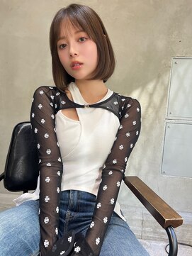 リベルテ(LIBERTE) LIBERTE銀座　内巻きボブ×縮毛矯正