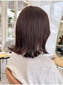 ピンク×赤髪