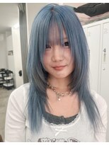 アンフィグ 吉祥寺(anfig)&nbsp;デザインカラー/ウルフ/レイヤー/ハッシュカット/ケアブリーチUP