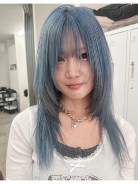 アンフィグ 吉祥寺(anfig) デザインカラー/ウルフ/レイヤー/ハッシュカット/ケアブリーチUP