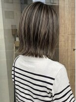 ニコリヘアワークス(nicori hair works)&nbsp;ボブ×ハイライト×外ハネ2