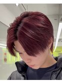 MEN’S HAIR/サーフカール/刈り上げセンターパート/円町