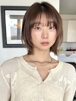 ビーチ(BEACH)&nbsp;ブリーチなしモカベージュ小顔ボブレイヤー