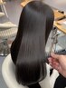 【フルコース】カット+髪質改善ケア縮毛矯正+カラー＋トリートメント　