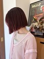 ベンジー 沖縄店(benji)&nbsp;ぷつっとかわいい愛嬌ボブに血色ピンク♪