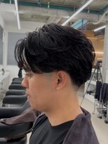 テンション(tension)&nbsp;メンズフェザーパーマテーパーフェード札幌駅大通駅バスセンター