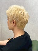 ハイトーン束感メンズショート【下曽根駅】