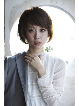 ブーケ(BOUQUET) 厚めバング 前下がりのボブ ナチュラルボブ 無造作