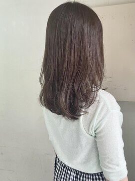 キャンバス バイ ネオリーブ 横浜西口(Canvas by neo.) ブリーチなし☆透明感チョコレートベージュ☆ミディアムレイヤー