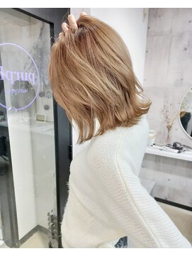 パープル(purple) ゴールドベージュ