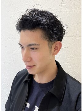 ルシードスタイルアイフラット(LUCIDO STYLE I-FLAT) 黒髪ワイルドアップバング/ツーブロック/20代30代40代50代