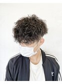 王道前下がりツイスパマッシュ