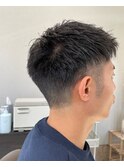 ショートレイヤーツーブロックバーバースタイル