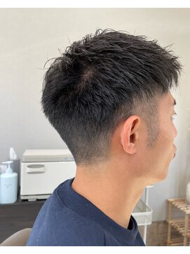 シークレットベースエヌ(Secret Base N) ショートレイヤーツーブロックバーバースタイル