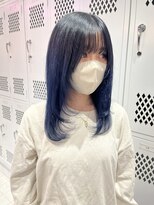 ロンドルーチェ 心斎橋(Lond luce)&nbsp;ダークアッシュ/ミディアムレイヤーカット［髪質改善/縮毛矯正］