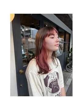 セトル(Settle) ピンクベージュ【インナーカラー】