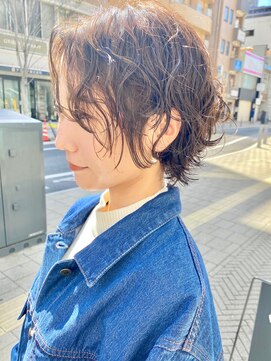 グラフ 銀座(GRAFF) 襟足長めショートパーマ/お洒落