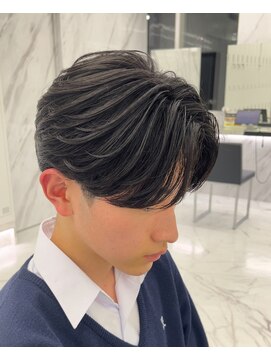 メンズヘアセンス 渋谷(MEN'S HAIR SENSE) アッシュブラック/ウルフ/マッシュパーマ/ハイライト/渋谷