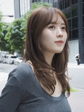 ビュートリアム265(BEAUTRIUM 265) セミディレイヤーロング姫カットシアーカラーワンカールレイヤー