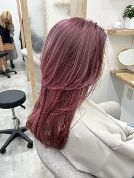 シア 新越谷店(SHEER) デザインカラーとロングウルフ