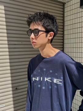 ヒュージ 表参道(huge) アップバング/束感ショート/ツーブロックマッシュ/コンマヘア