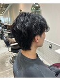 抜け感パーマ