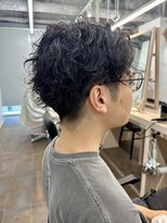 サロンドジョー(salon de joe)&nbsp;ツイストスパイラルパーマメンズマッシュ波巻きパーマ　奥東巧真