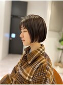 黒髪×ミニボブ◎