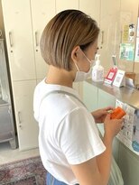 インク バイ アルテフィーチェ 甲子園口(ink by artefice)&nbsp;ミニボブ×アッシュベージュ＠20代/30代