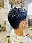 メンズツーブロックショート/カット/10代～40代