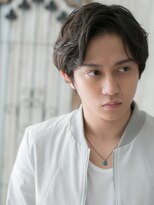 モッズヘア メン 仙台愛子駅前店(mod's hair men)&nbsp;20代30代アースカラー前髪パーマメンズショート仙台愛子