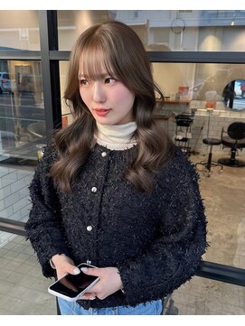 セレクション(Selection.) レイヤーカット×オリーブベージュ