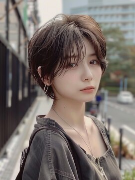 レヴ 草加店(LEV.) イメチェン 外ハネボブ 美髪 ワイドバング ホワイトブロンド